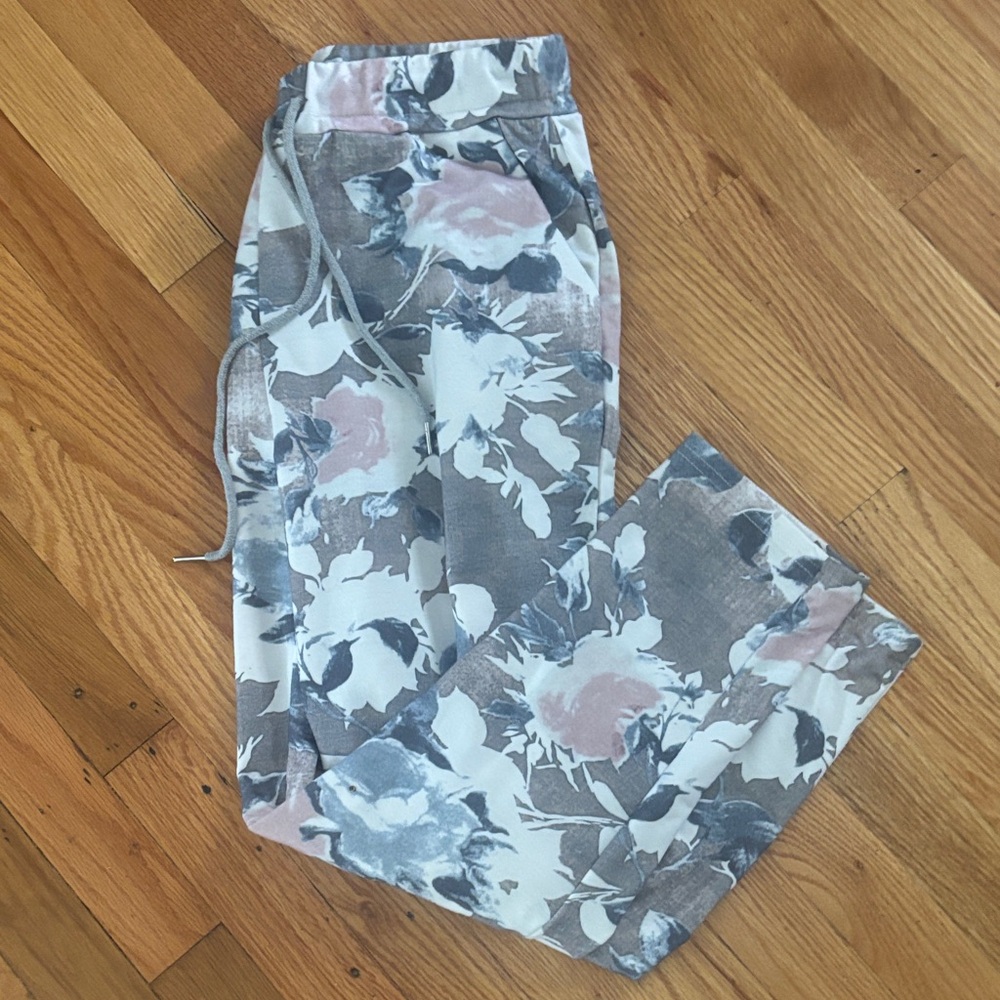 Floral Print Jogger Pants